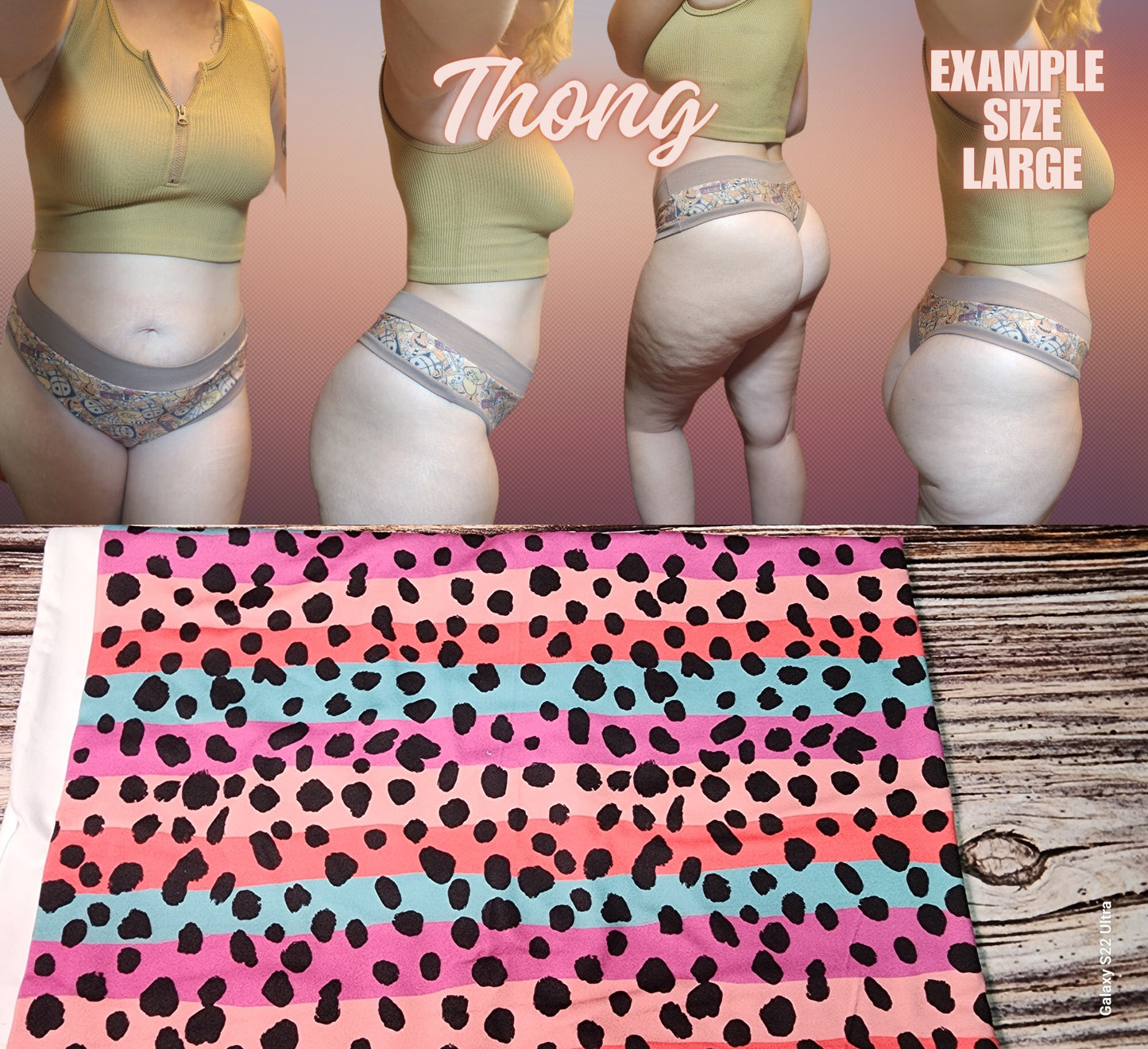 Tie Dye, Lines, Shells, Dots x6 Prints | Thondlewear, Thongs for every body | Elastic/Knit Bands