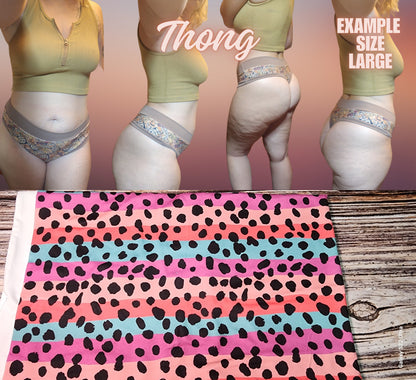 Tie Dye, Lines, Shells, Dots x6 Prints | Thondlewear, Thongs for every body | Elastic/Knit Bands