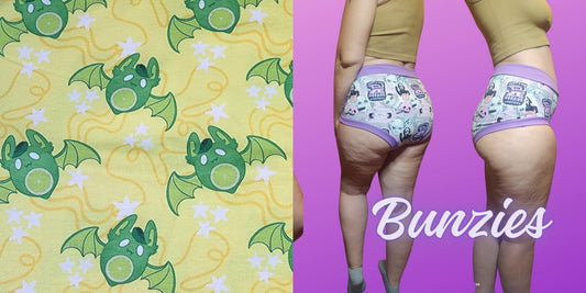 Lime Fruit Bat |  Bunzies Underwear | Choose Briefs, Booty, or Super Booty