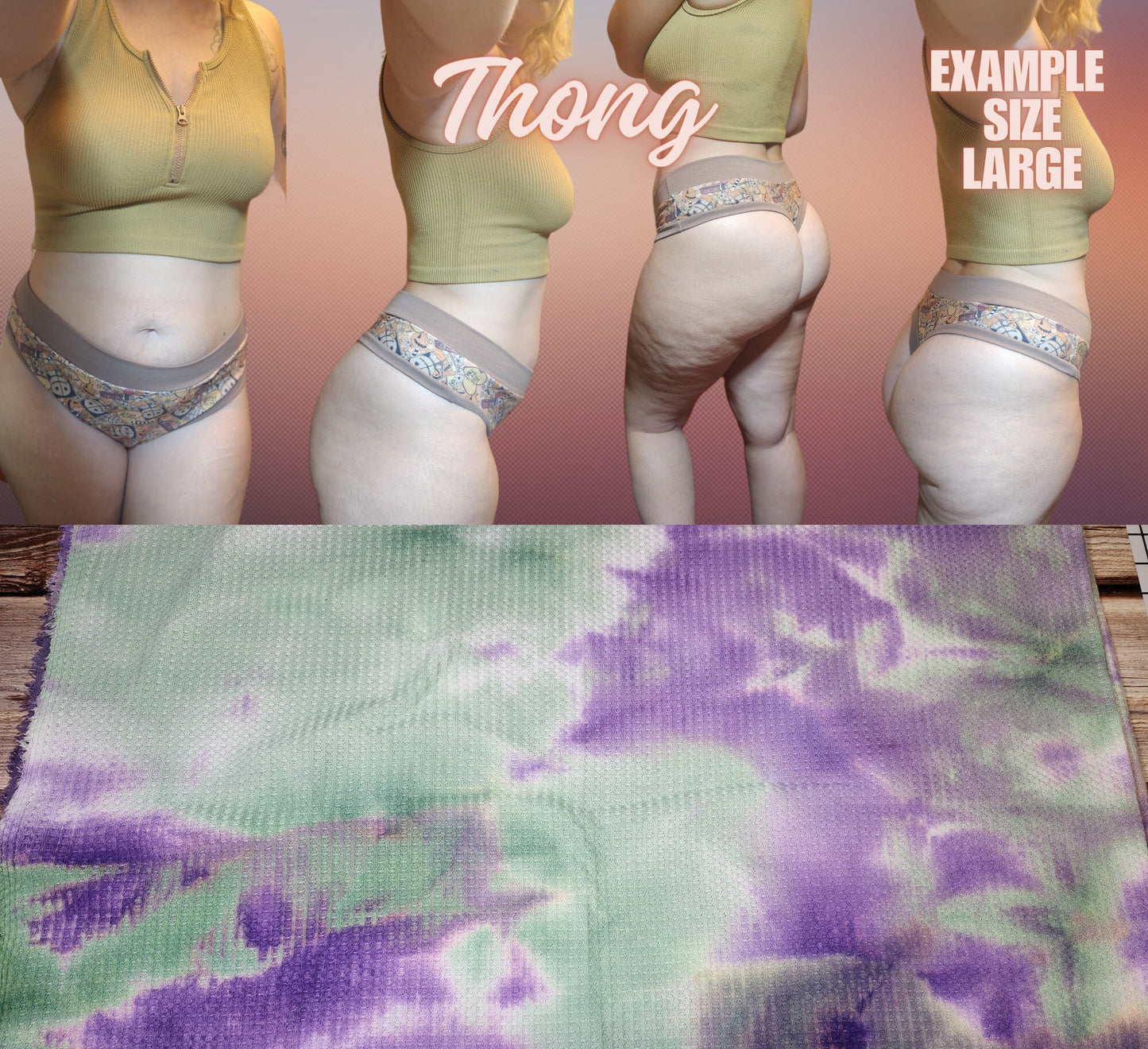 Tie Dye x6 Prints | Thondlewear, Thongs for every body | Elastic/Knit Bands