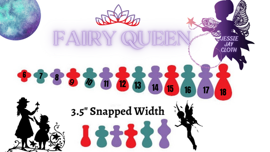 Fairy Queen Custom Cloth Pad | 3.5" Snapped Width | 6-18 inches  |