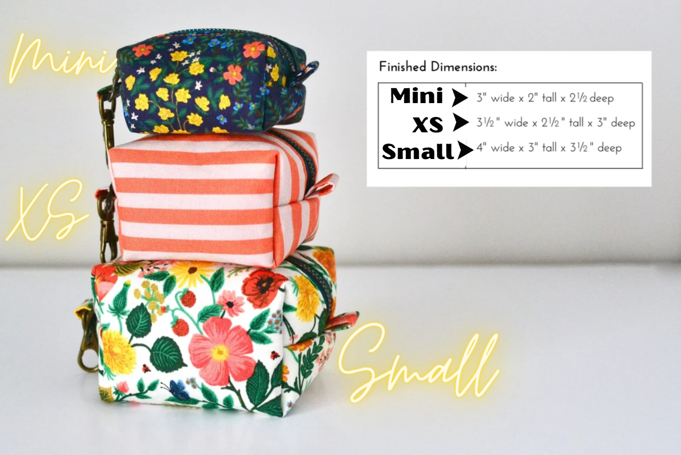 Size XS | Snacks Pink 😉 | Semi Custom Boxy Bag | Cut out & ready to sew |