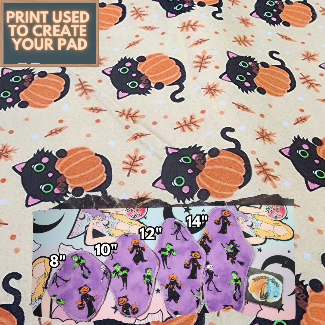 Spooky Savings on Cloth Pads! | Choose from 10 different FLANNEL prints!