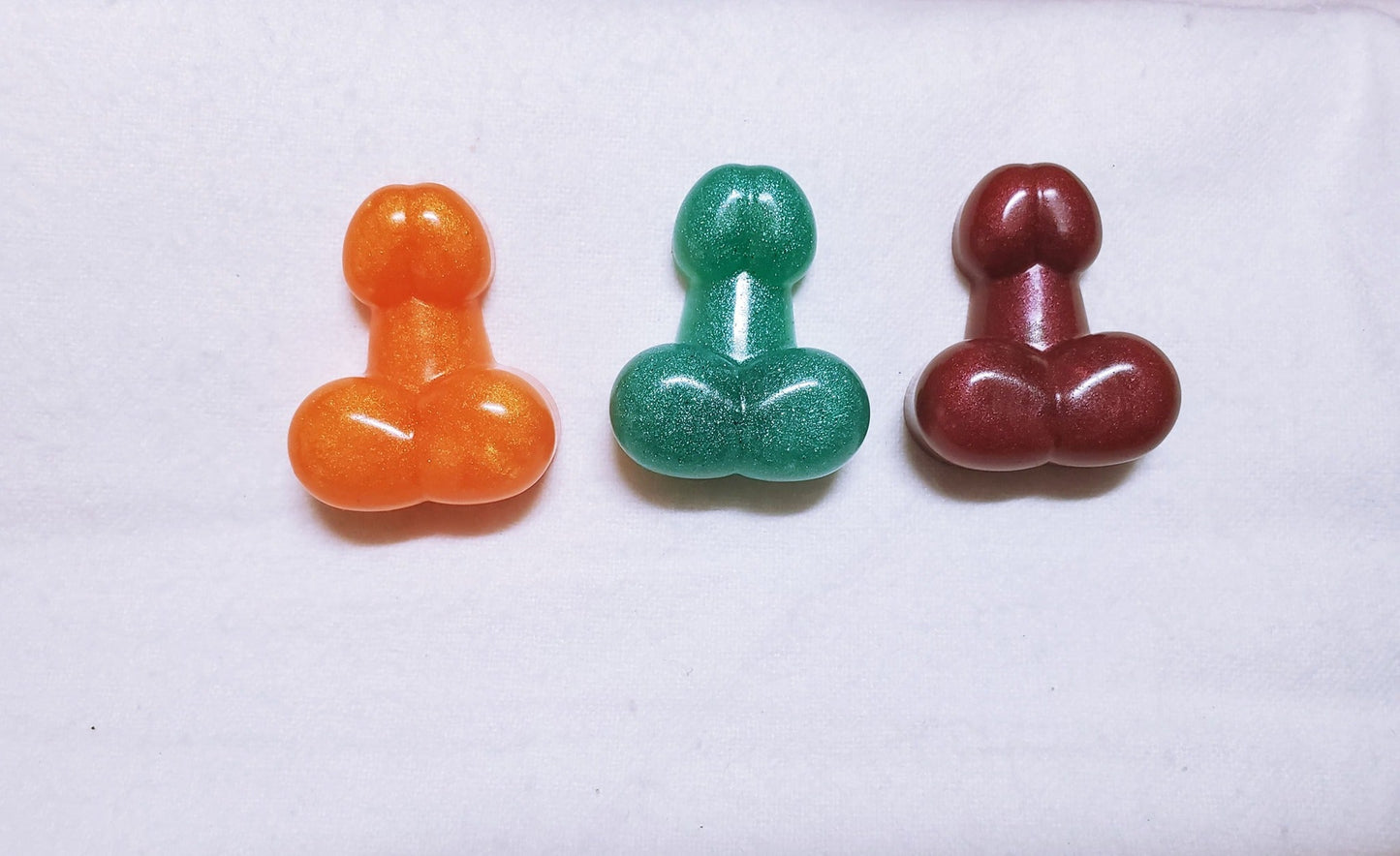 JELLY Soap | Tiny Bag of Dicks | Price is for ONE piece | Tiny Penis Shape | 1.41 in x 1.14 in | Gag Gift | Multi Use Soap