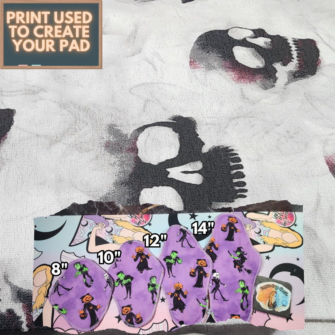 Spooky Savings on Cloth Pads! | Choose from 10 different FLANNEL prints!