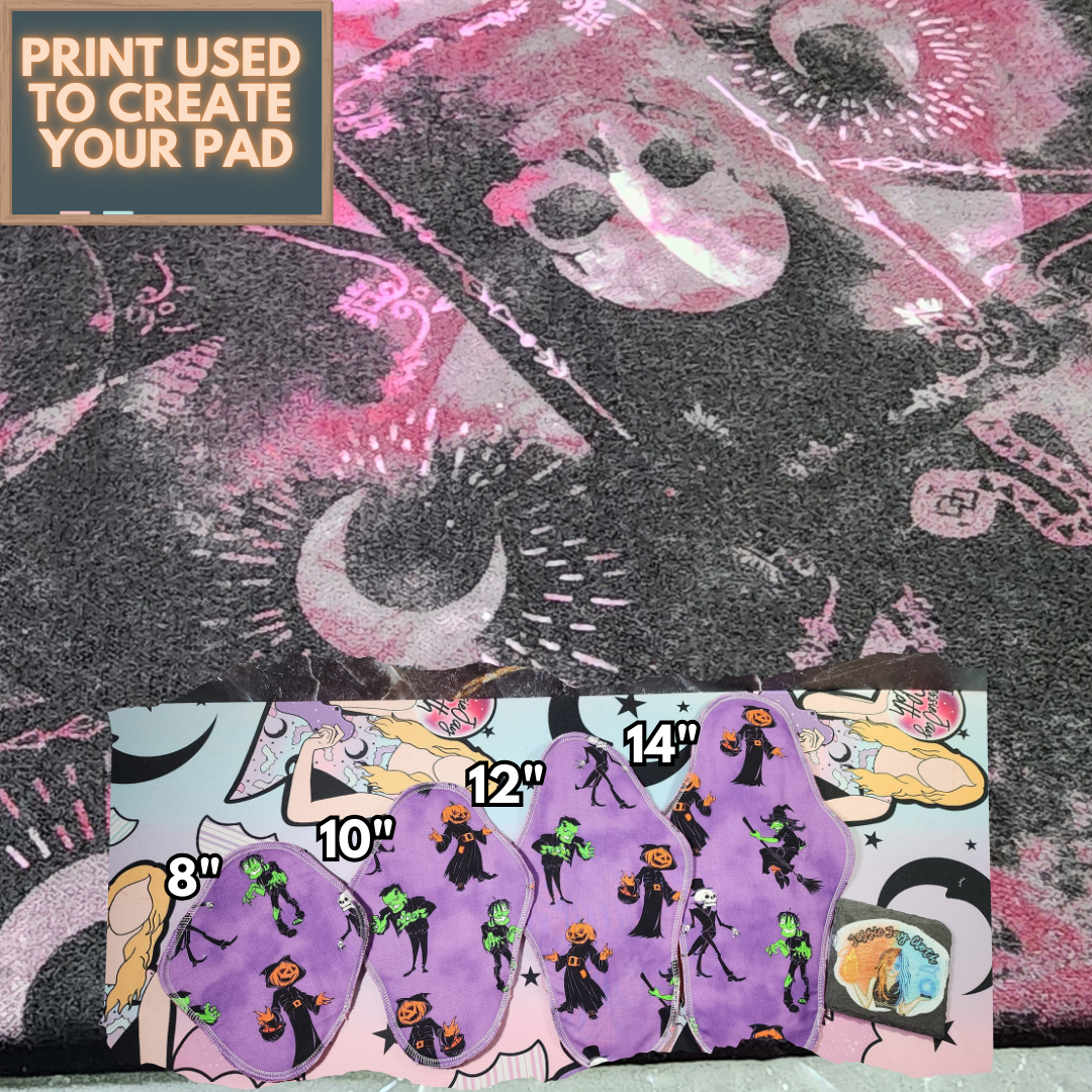 Spooky Savings on Cloth Pads! | Choose from 10 different FLANNEL prints!