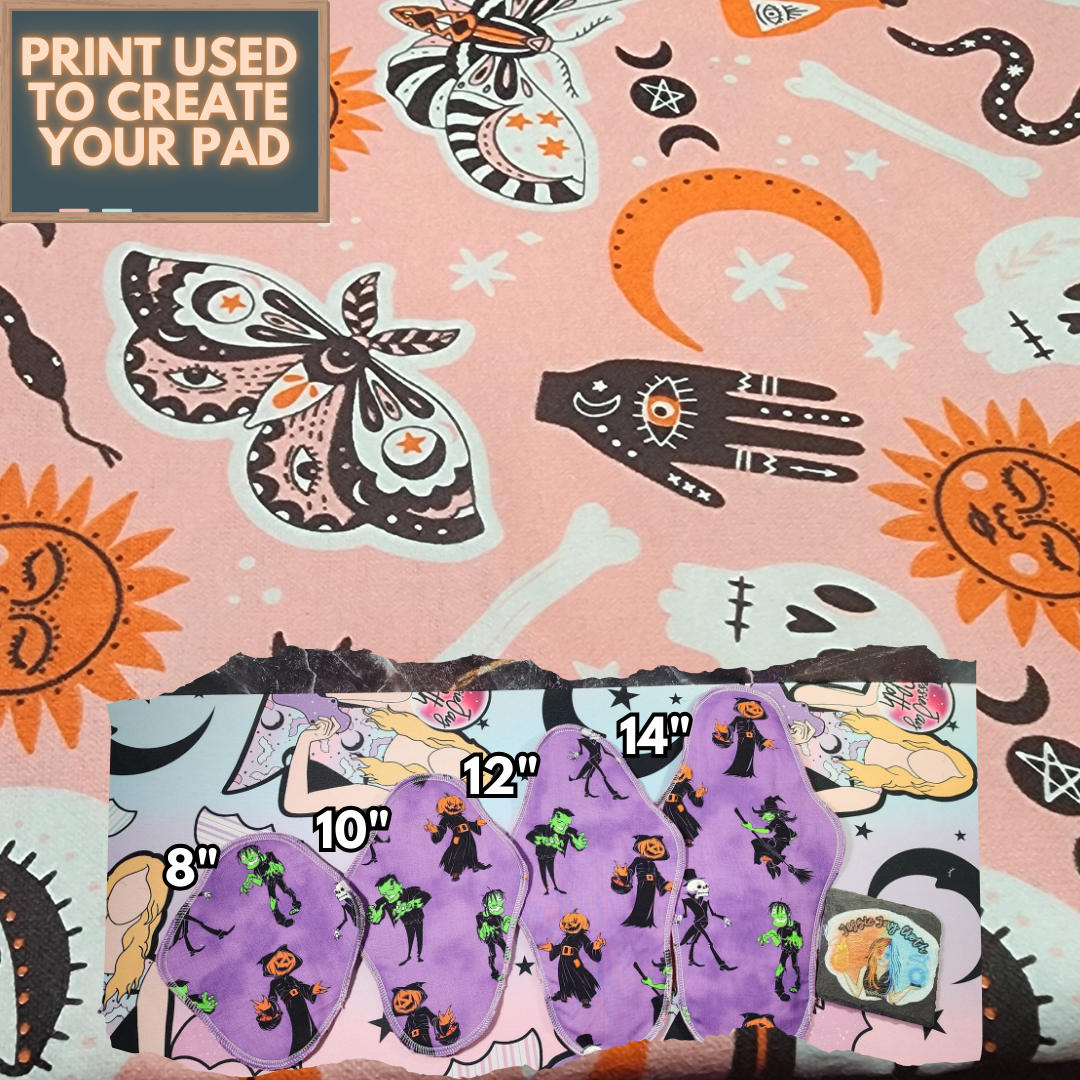 Spooky Savings on Cloth Pads! | Choose from 10 different FLANNEL prints!