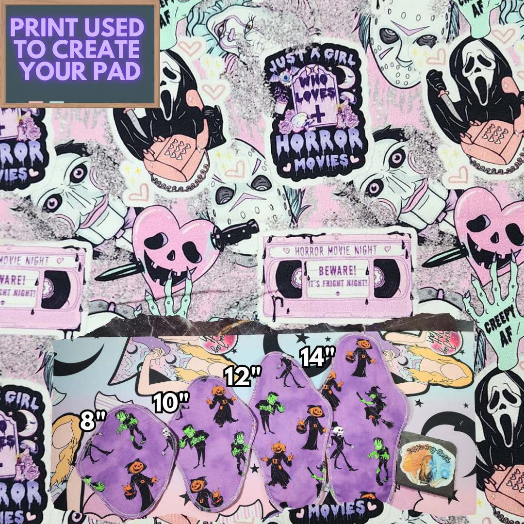 Spooky Savings on Cloth Pads! | Choose from 9 different KNIT prints!