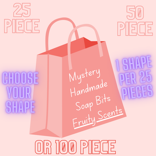 Dive into Fruity Bliss: Mystery Soap Bits Grab Bag! | 25, 50, or 100 pieces!