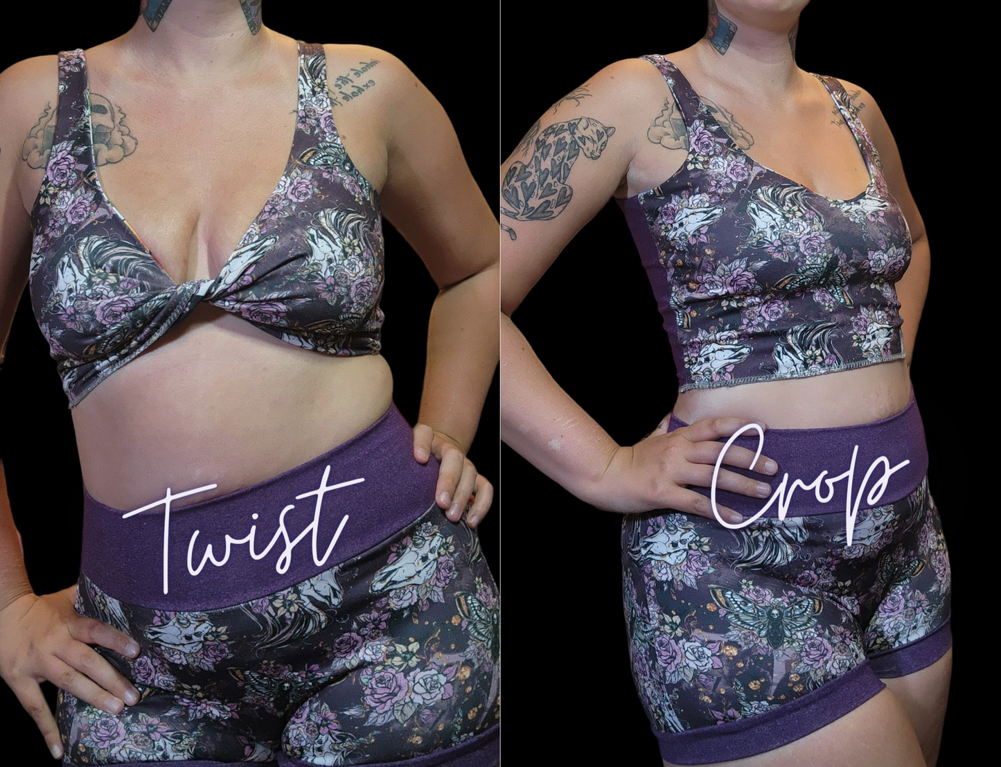 CUSTOM 2-in-1 Twist Crop Top | Your Style, Your Way! Can be worn 2 ways & Reversible