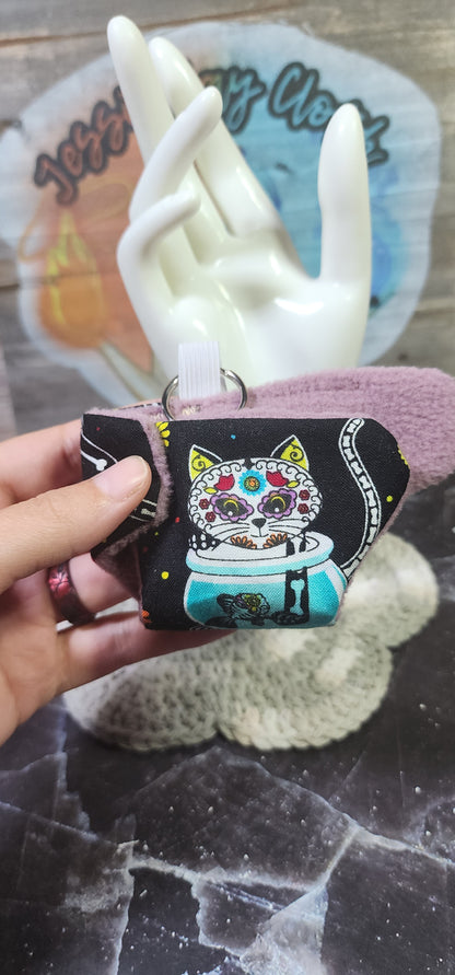 Sugar Skull Cat | Large Cloth Diaper Keychain