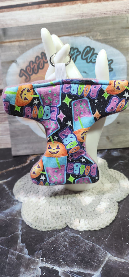 Halloween Booba, Boba tea | Large Cloth Diaper Keychain