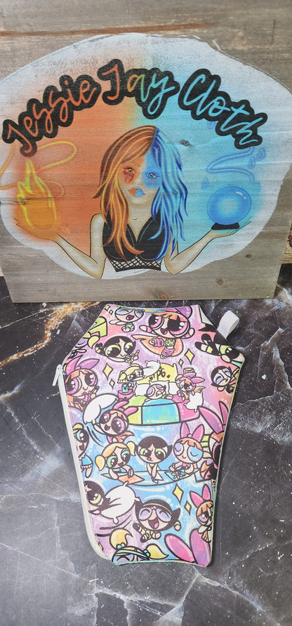 RTS Power Puff, Super Power, Pastel  | Coffin Wallet |