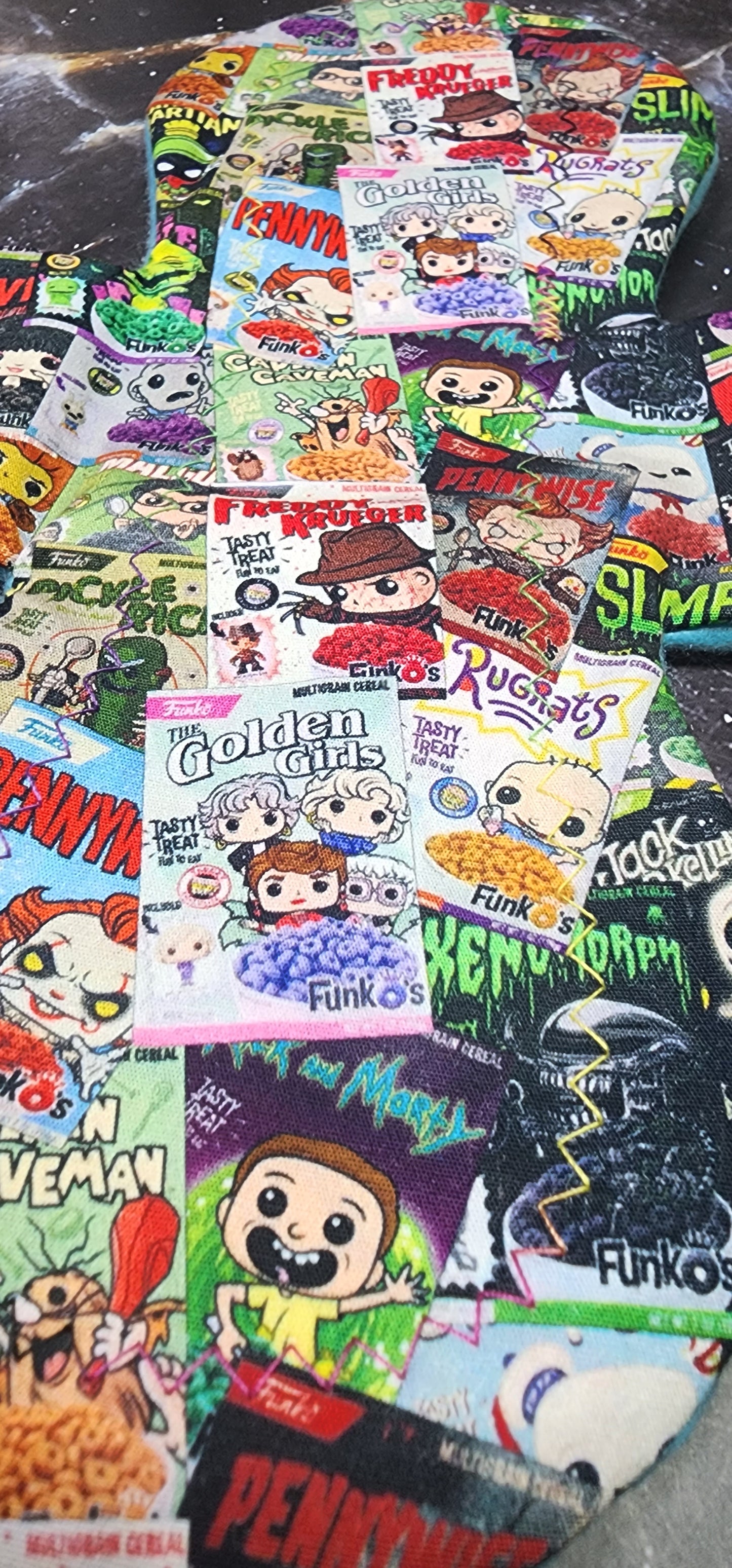 12" Moderate Moonrise Cloth Pad | Horror, Mash up, Cereal box  |  3" Snapped