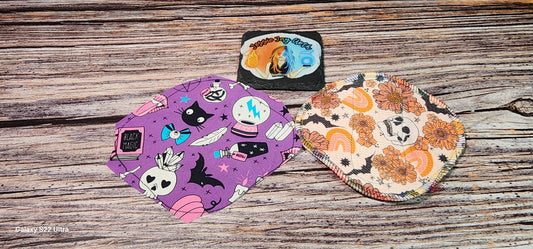 Purple Witchy 6 inch | Pre-Cut Serged Panty Liner | Choose Flannel or Fleece Backing