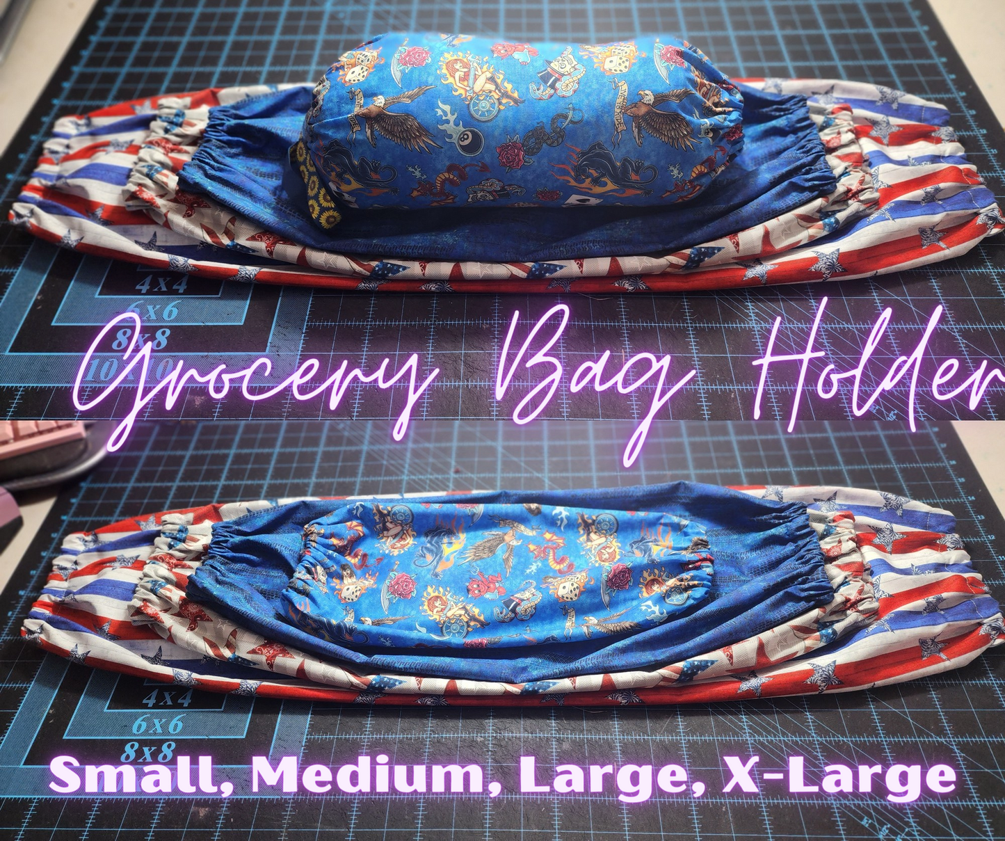 Fashion Sunglasses, SMALL Grocery Bag Holder | Pre-cut just needs sewn together