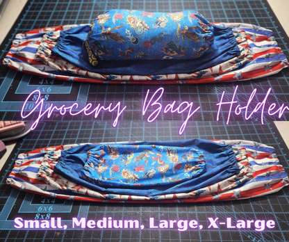 Motorcycle, SMALL Grocery Bag Holder | Pre-cut just needs sewn together