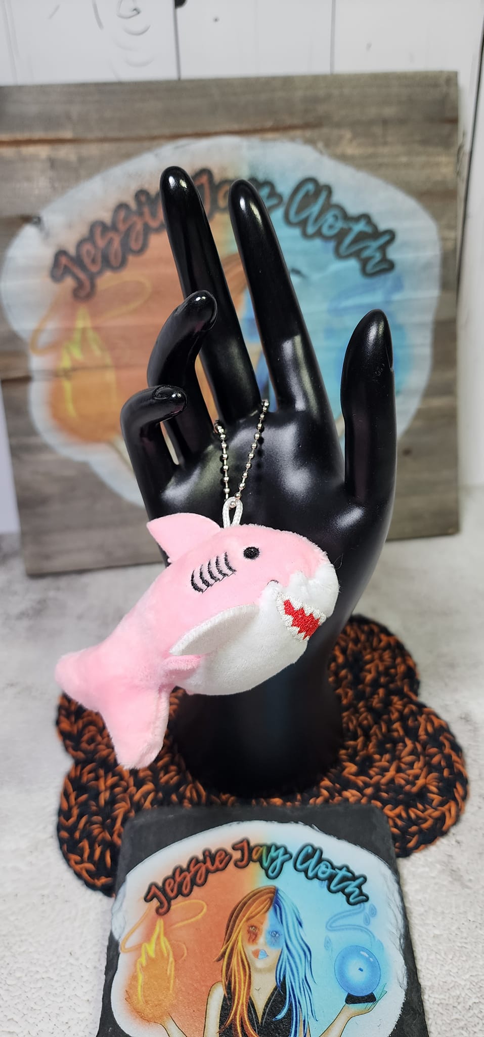 Small Pink Shark Keychain | Add On | Shark Week | Plush Pillow
