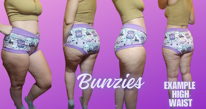 Purple Rain Tie Dye | Bunzies Underwear | Choose Briefs, Booty, or Super Booty