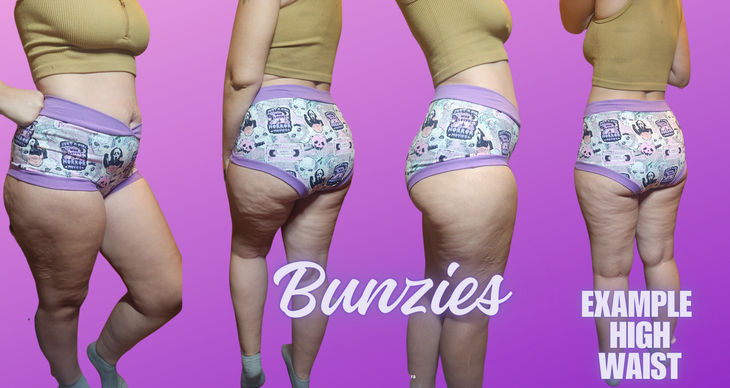Ivory, Green Cactus | Bunzies Underwear | Choose Briefs, Booty, or Super Booty