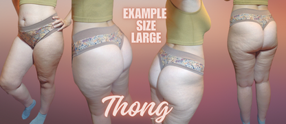 Jiggly, See you in hell,, Gotta Catch Em All | Thondlewear Thong | Elastic or Knit Bands