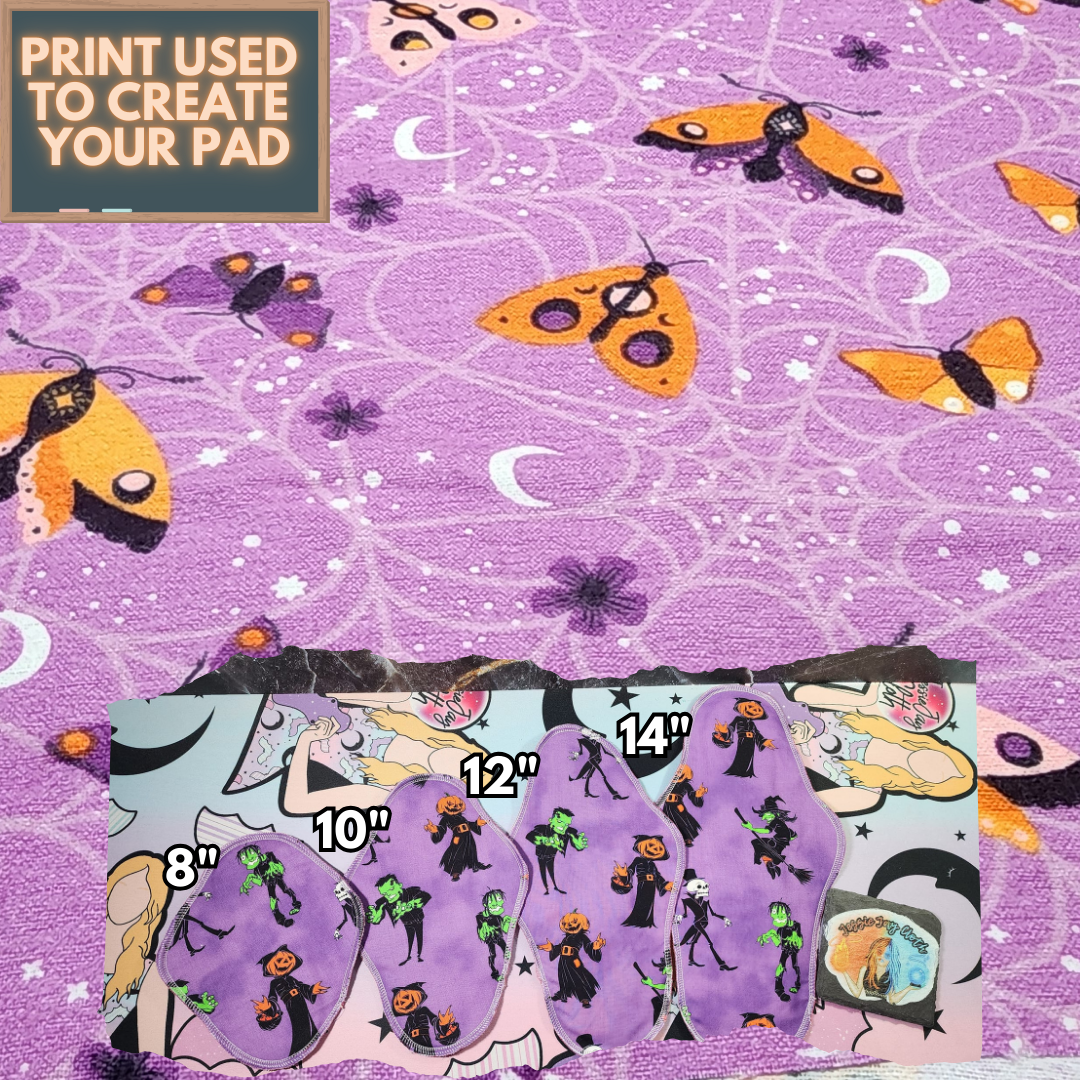 Spooky Savings on Cloth Pads! | Choose from 10 different FLANNEL prints!