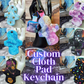 Custom Cloth Pad KEYCHAIN | Add on to match a full size cloth pad