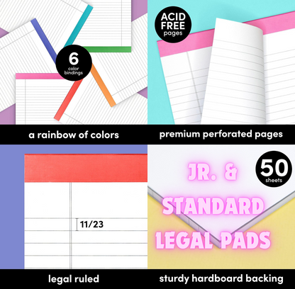 Rainbowro | Moondance Note Pad Holder | Comes in 3 Sizes | Stay Organized in Style