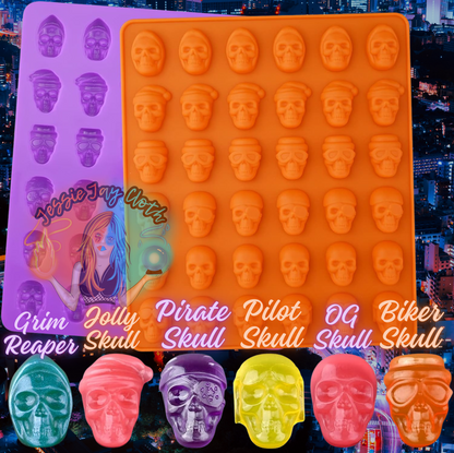 Tiny Skull Soap | Multi or Single Use Soaps | 6 Variations of Skull Shape