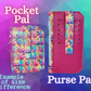Halloween Color Drip Fall Pocket Pal Wallet | Card Holder, Wristlet | Set or Singles