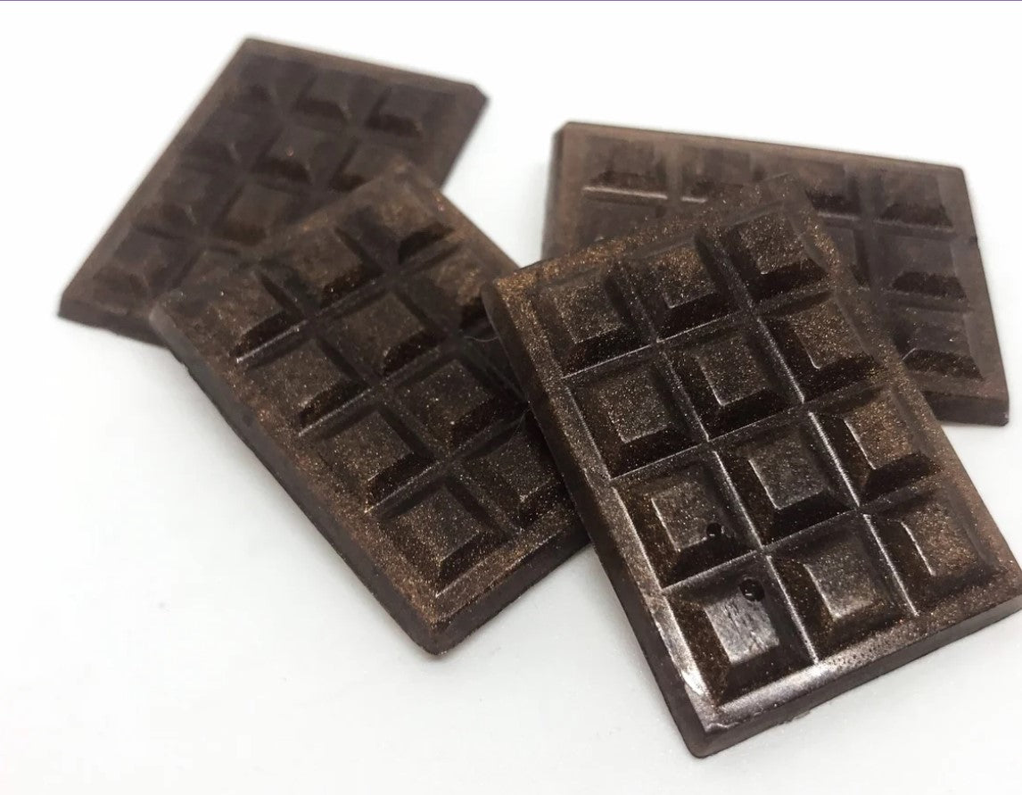 JELLY SOAP | Mini Chocolate Bar Shape | 1" x 1.5"  length | Multi or Single Use