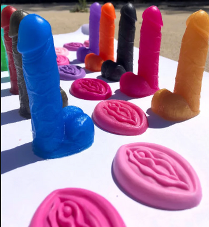 Custom Novelty Soap Peens | Realistic, 3 sizes, Suction Cup Add on | NSFW Adult