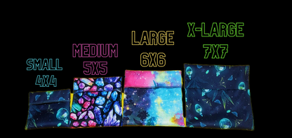 Small Scale Dragons, Custom PUL Lined Pad Wrapper |  Wet bag |  | Multi Use bag | 4 sizes to choose from