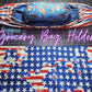 Flag, Red, White, & Blue | Choose your Size | Grocery Bag Holder |