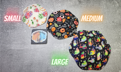 Custom Bloom Microwavable Bowl Cozy | 3 Sizes | Cotton Or Flannel Fabric Options ONLY