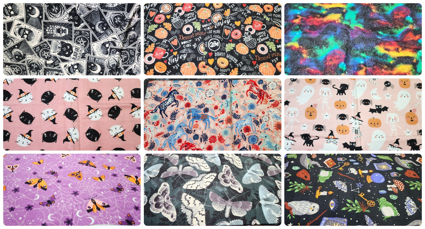 Spooky Savings on Cloth Pads! | Choose from 10 different FLANNEL prints!