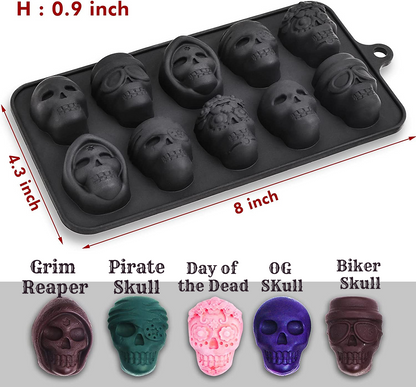 Small Skull Day of the Dead Soap | 1.7"L x 1.2 "W | Multi Use Soap