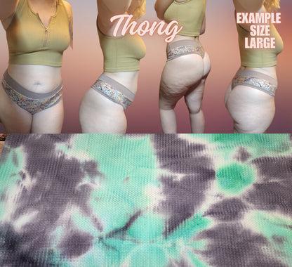 Tie Dye x6 Prints | Thondlewear, Thongs for every body | Elastic/Knit Bands