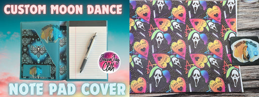Rainbow Ghostface, Horror | Moondance Note Pad Holder | Comes in 3 Sizes | Stay Organized in Style
