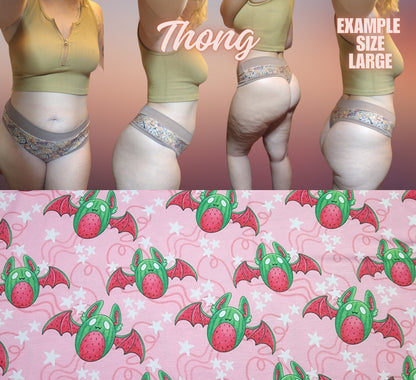 Watermelon Fruit Bat | Thondlewear Thong | Elastic or Knit Bands