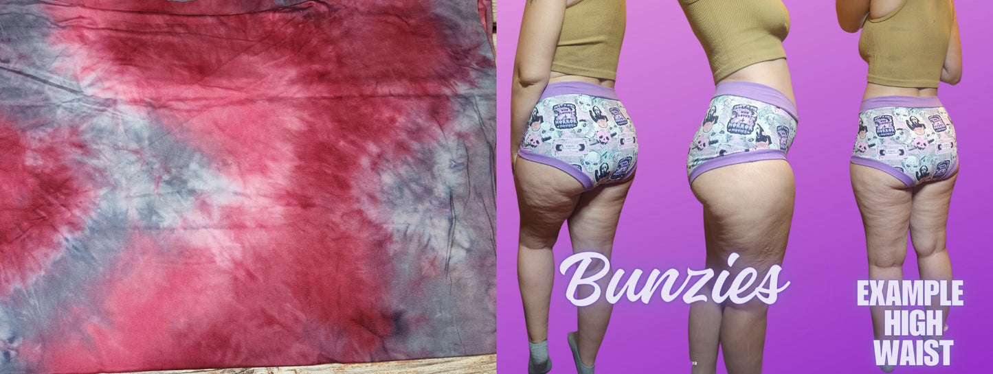 Frosted Berry Tie Dye | Bunzies Underwear | Choose Briefs, Booty, or Super Booty