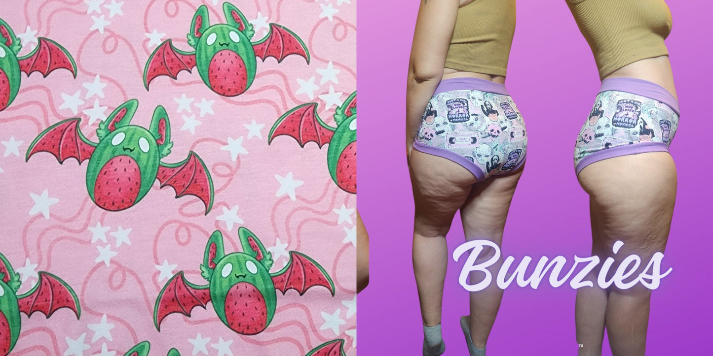 Watermelon Fruit Bat |  Bunzies Underwear | Choose Briefs, Booty, or Super Booty