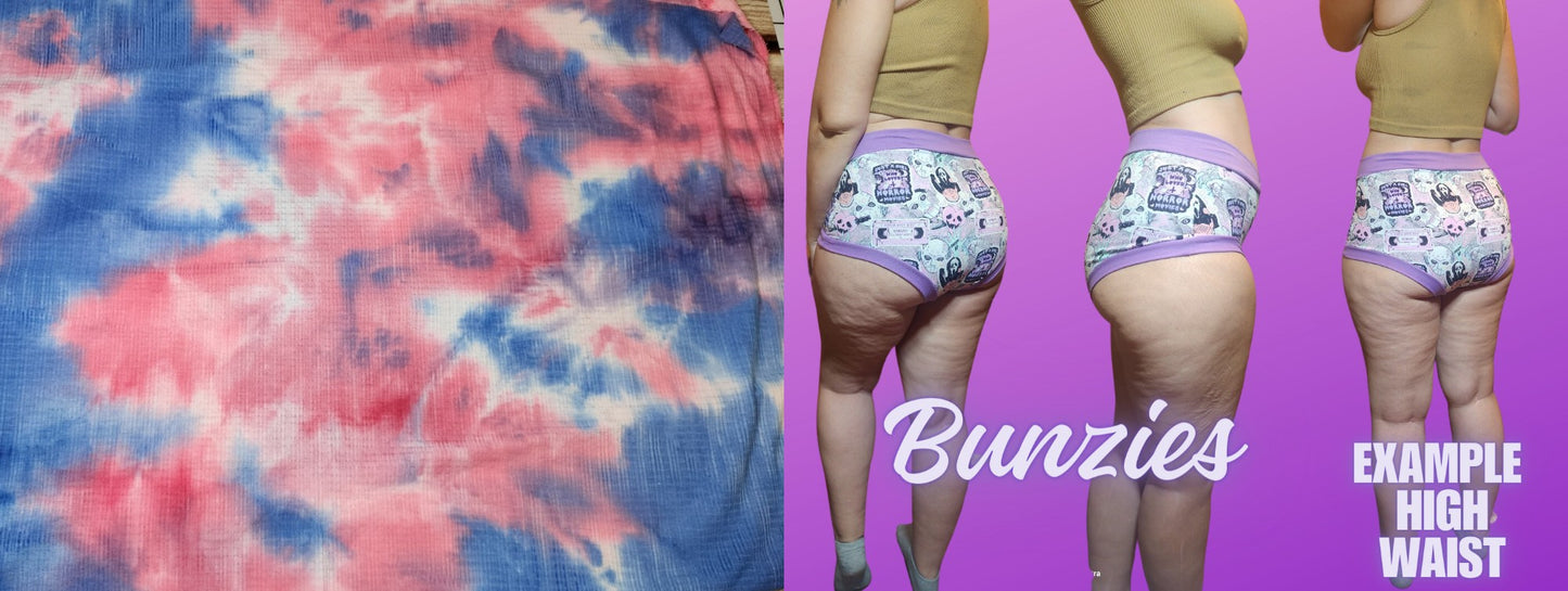 Summer Sunset Tie Dye | Bunzies Underwear | Choose Briefs, Booty, or Super Booty