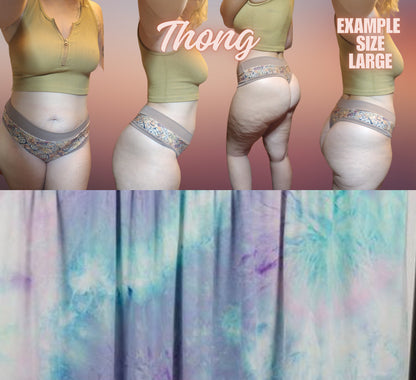 Tie Dye, Lines, Shells, Dots x6 Prints | Thondlewear, Thongs for every body | Elastic/Knit Bands