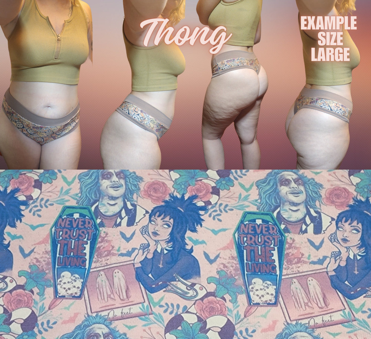 Pastel Beetle J & Lydia | Thondlewear Thong | Elastic or Knit Bands