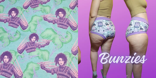 Spooky, Scissor Hands |  Bunzies Underwear | Choose Briefs, Booty, or Super Booty