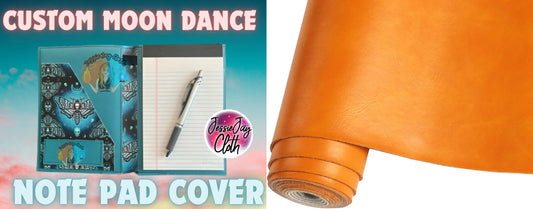 Solid Orange | Moondance Note Pad Holder | Comes in 3 Sizes |