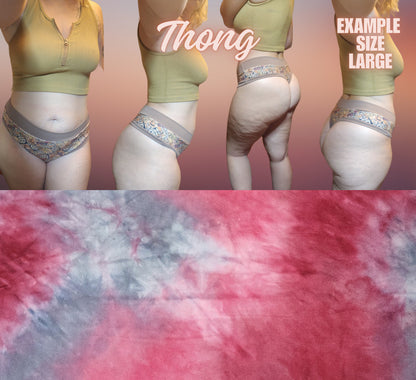 Tie Dye, Lines, Shells, Dots x6 Prints | Thondlewear, Thongs for every body | Elastic/Knit Bands