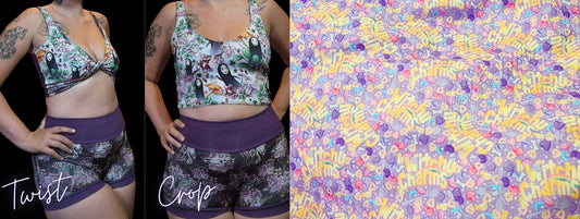 Custom 2-in-1 Crop Top | witchy Charms, Cereal, Kawaii
