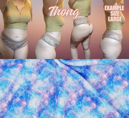 Tie Dye, Lines, Shells, Dots x6 Prints | Thondlewear, Thongs for every body | Elastic/Knit Bands